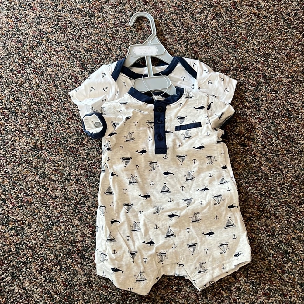 NWT rompers, size 9-12 month